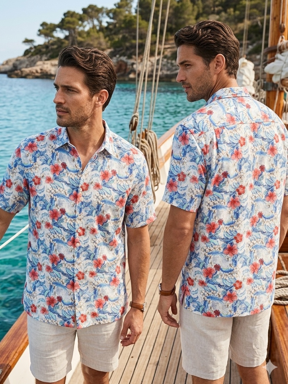 Tommy Bahama Botanical Bay Shirt Mens XL Silk CoolMax Floral Hawaiian Button Up